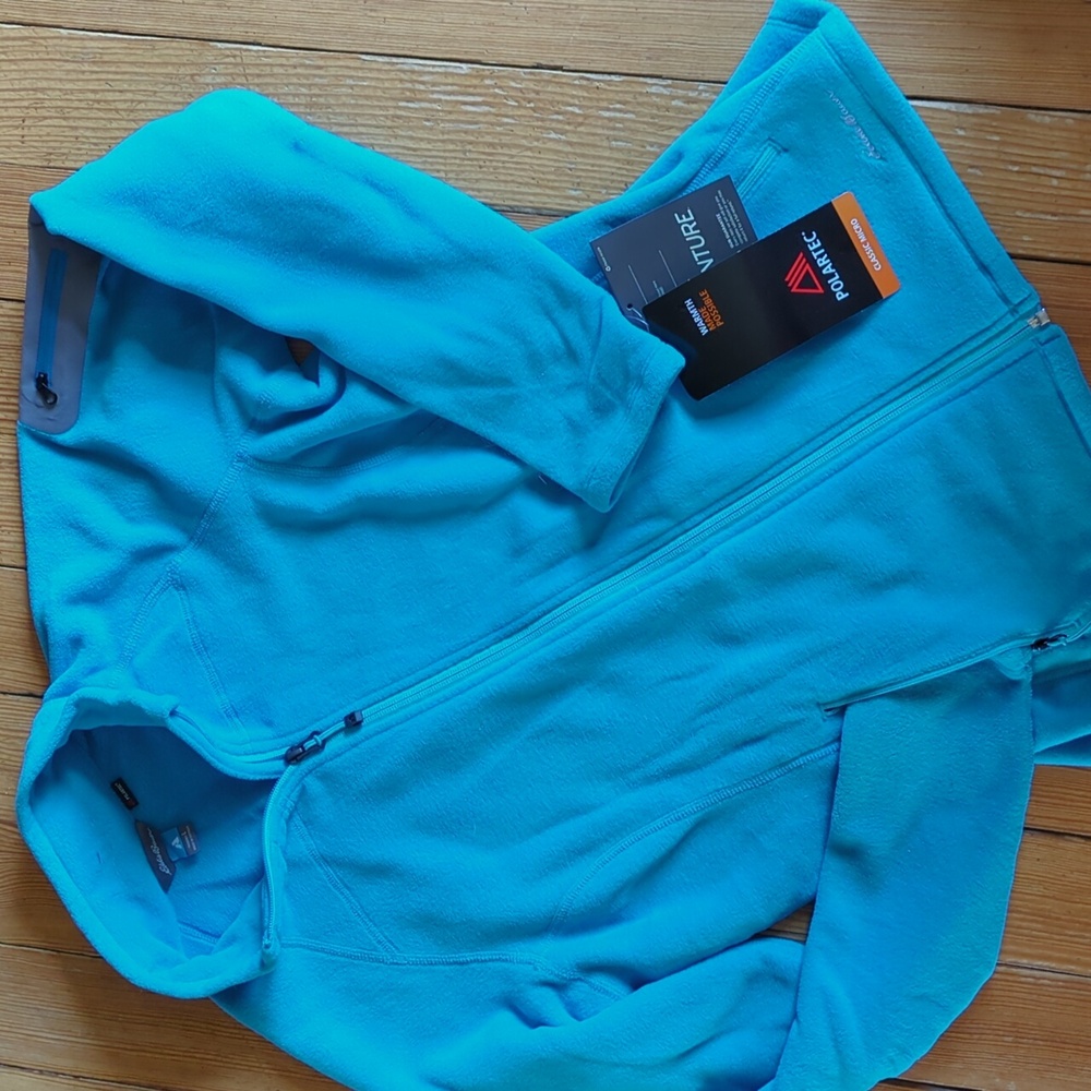 💥💥NWT Eddie Bauer Light Fleece Zip-Up Sweatshirt Jacket🩵🩵
